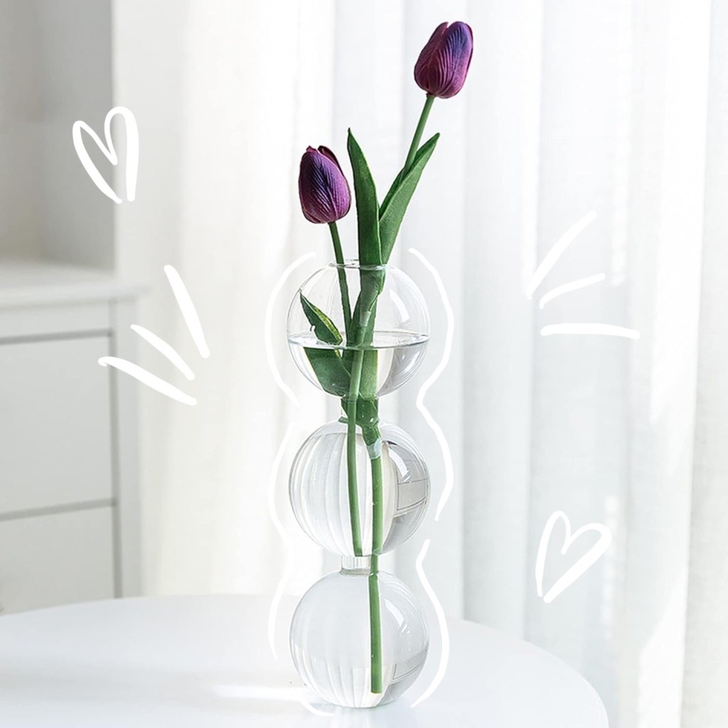 🌼Transforme sua Decoração com Este Elegante Vaso de Vidro&nbsp;🌷