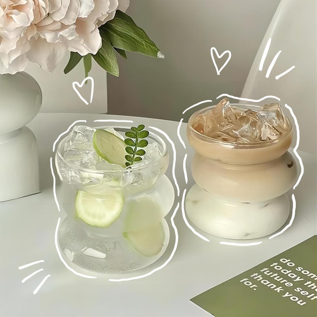 🌸 Descubra a Elegância Irregular: Copos de Vidro ondulados&nbsp;🌸