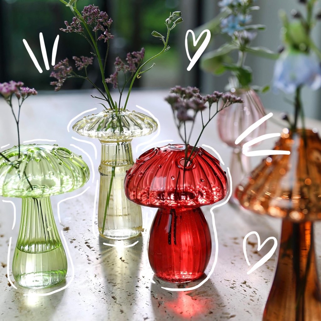 Encante Seu Espaço com o Vaso em Formato de&nbsp;Cogumelo🍄