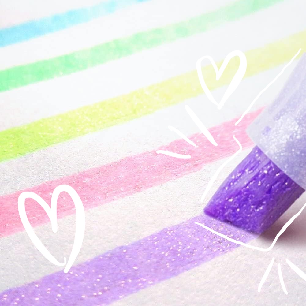 Realce com Brilho: Glitter Highlighter Kirarich, Conjunto de 5&nbsp;Cores